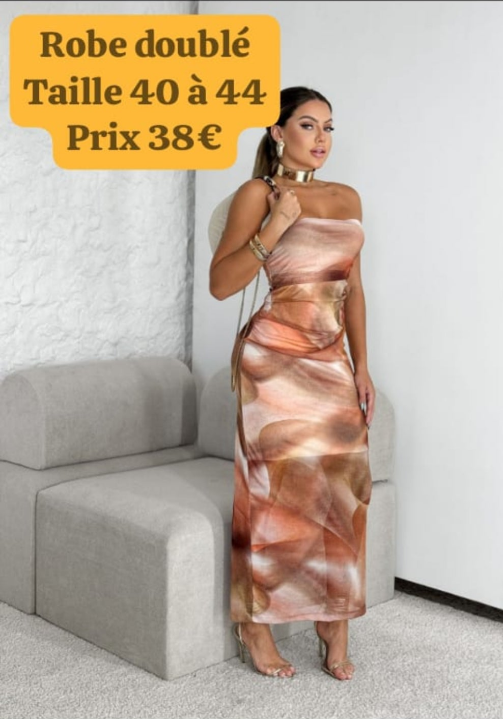 Robe doublée Slim