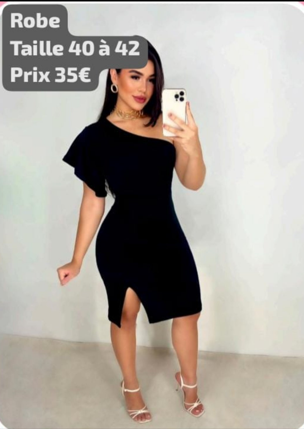Robe semi bustier Slim