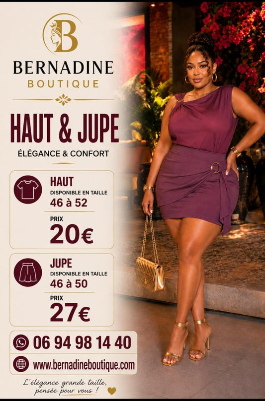 Ensemble Haut+Jupe Plus size