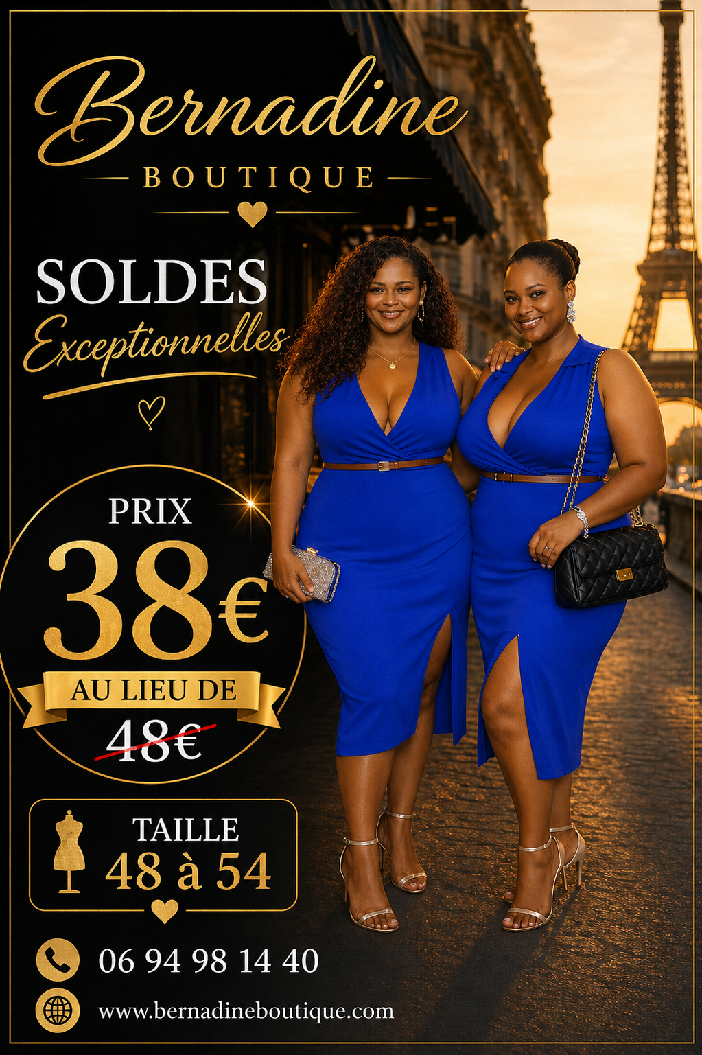 Robe décolleté à fente