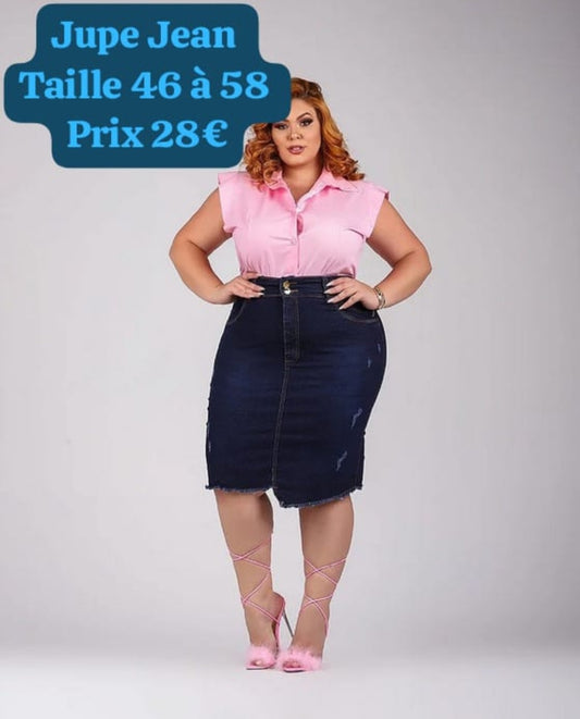 Jupes jeans Plus size