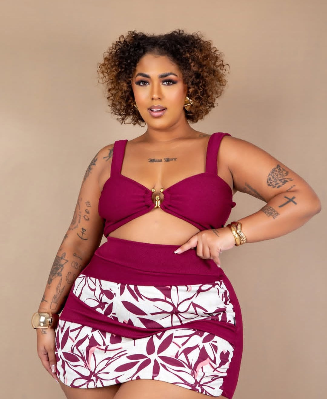 Ensemble fleurie Plus size 🌸