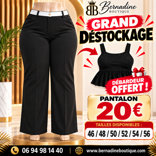 Pantalon noir Plus size