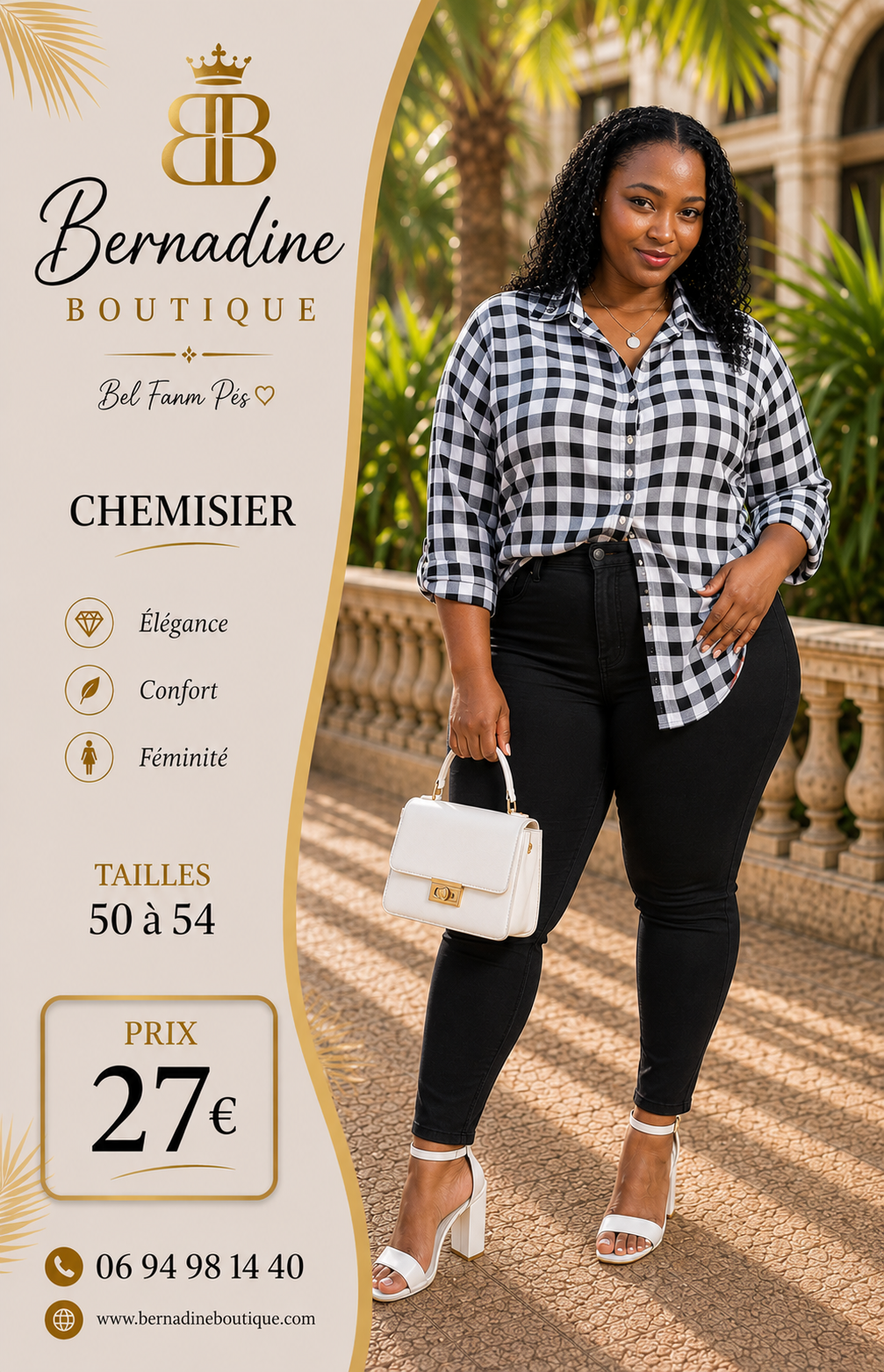 Chemisier Carreau Plus size