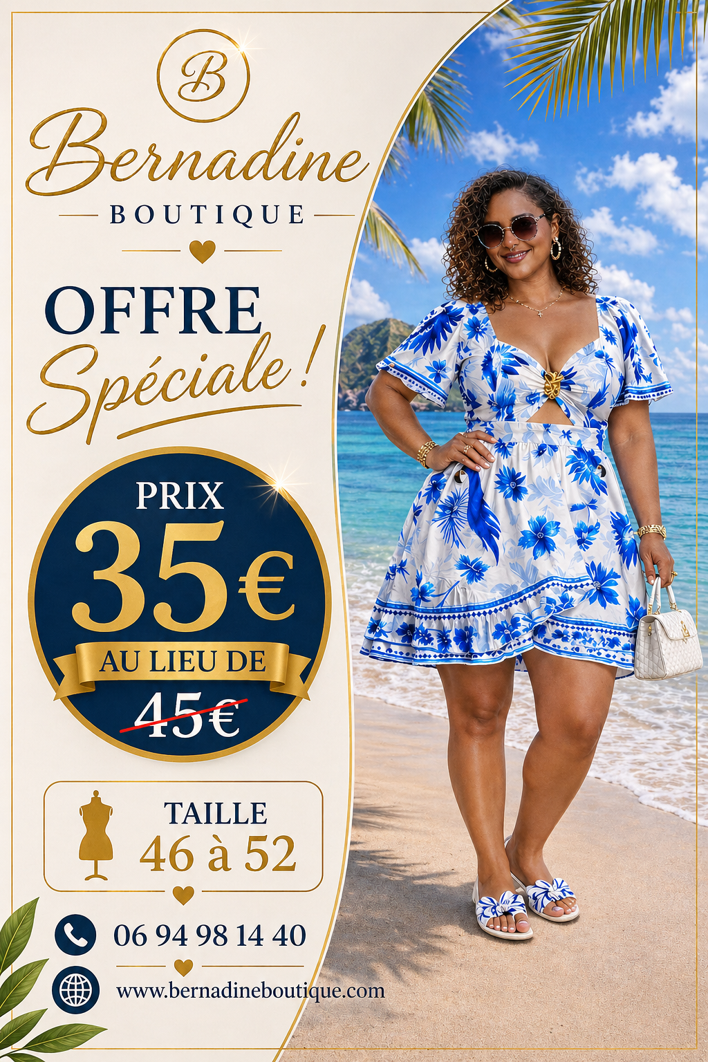 Combi-Robe tropical zoo Plus size