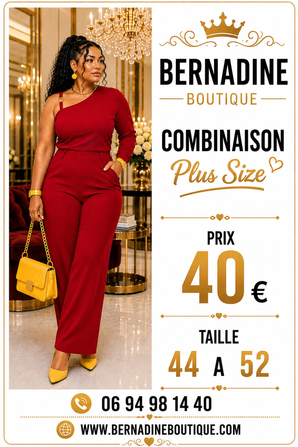 Combi-longue Plus size